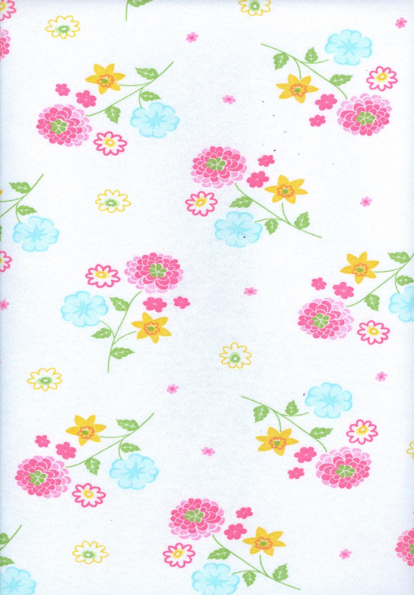 Modern Floral 07 knitted fabric print design